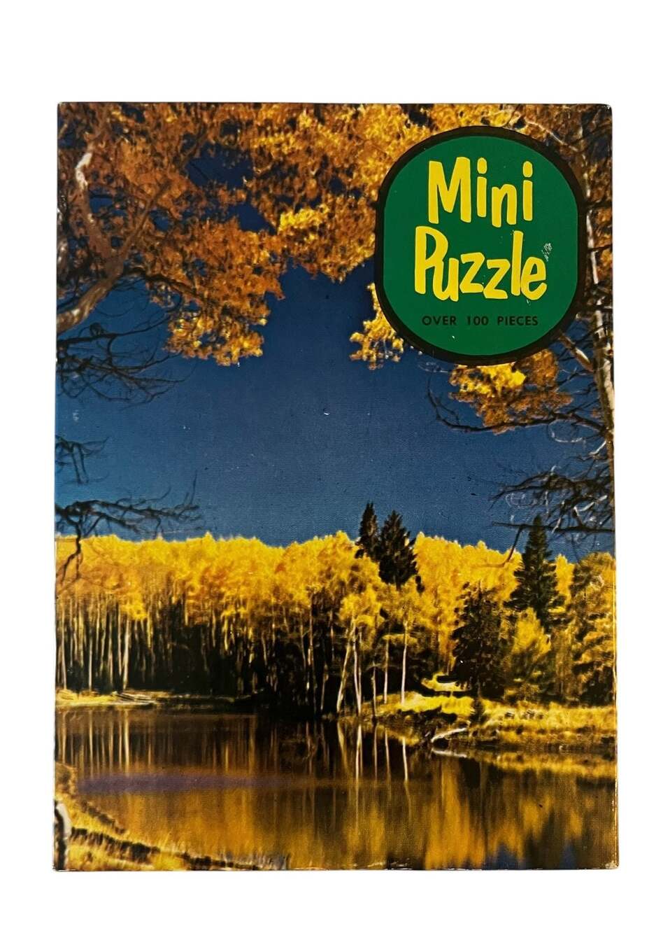 Vintage Warren Paper Products Mini Puzzle Canjilon Lake